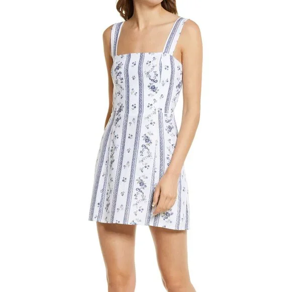 brigitte linen dress reformation Reformation | Dresses | Reformation Brigitte Linen Dress Roquefort